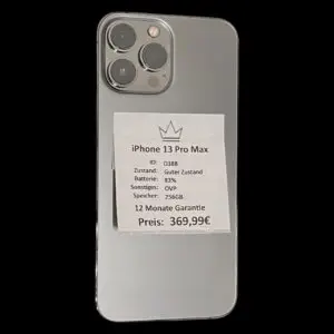 iPhone 13 Pro Max Schwarz 256GB