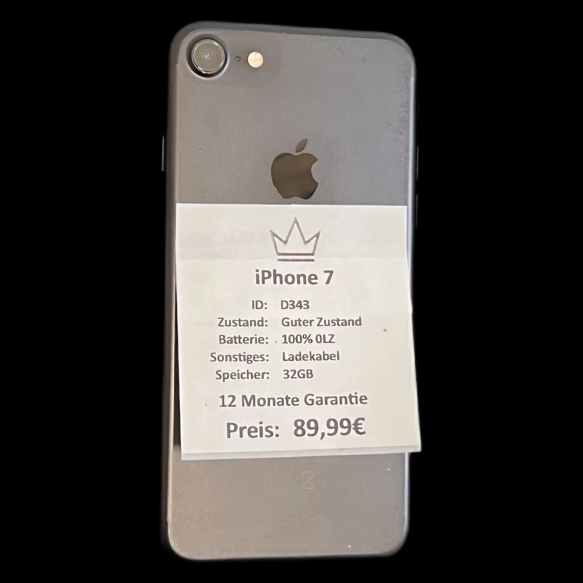 iPhone 7 Schwarz 1 iPhone 7 Schwarz