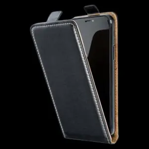 Vertikale Flip-Hülle für Samsung A70 / A70s Slim Flexi Fresh, Schwarz