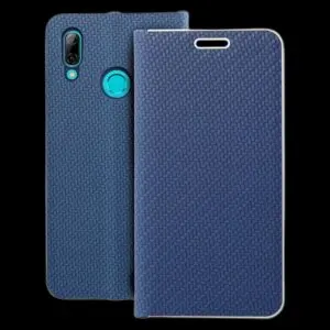 Huawei P Smart 2019 Klapphülle Luna Book Carbon Blau