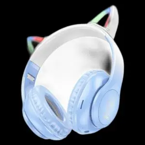 Hoco W42 Kabellose Over-Ear Kopfhörer Katzenohren – Kristallblau