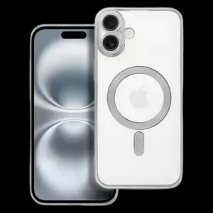 iPhone 16 PLUS Electro Mag Cover – MagSafe kompatibel, Silber