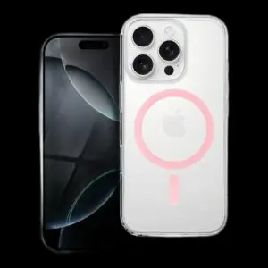 iPhone 13 MINI Drop Glue Colorful Ring Mag Cover - MagSafe kompatibel - Rosa