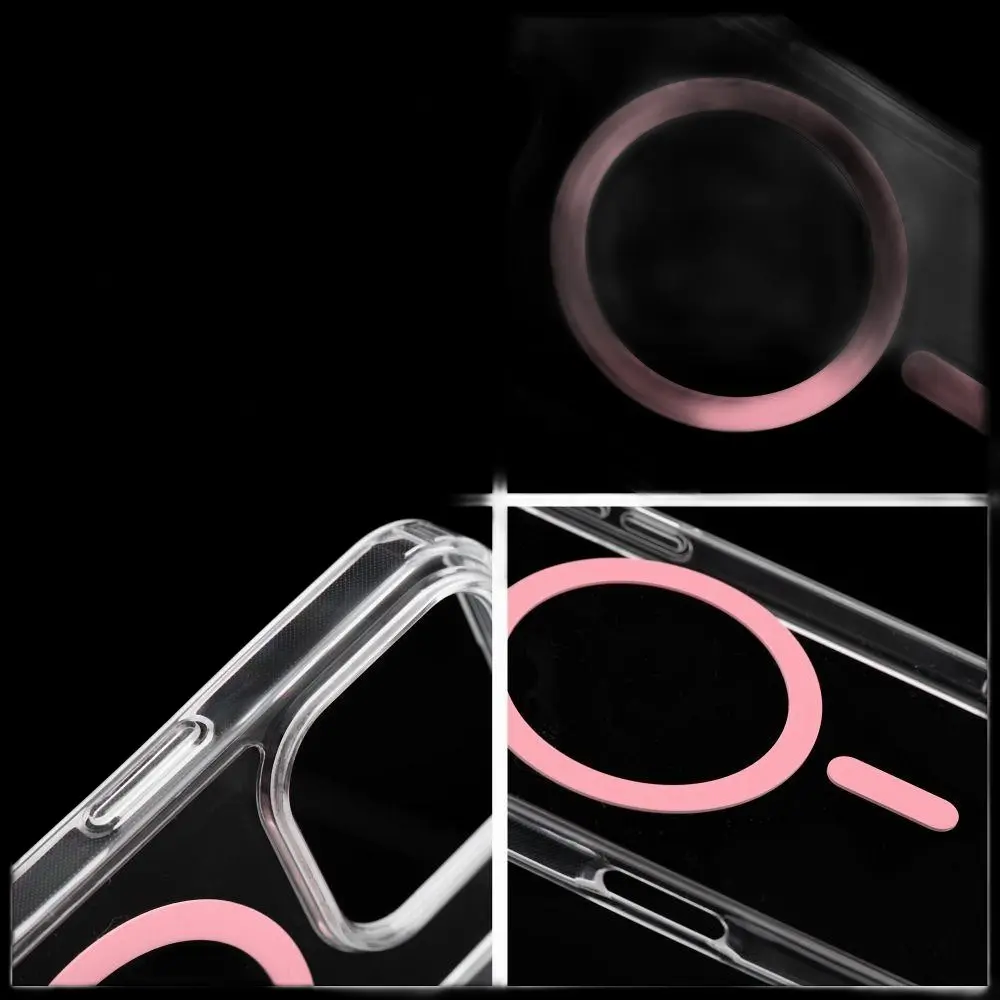iPhone 13 MINI Drop Glue Colorful Ring Mag Cover - MagSafe kompatibel - Rosa – Bild 2