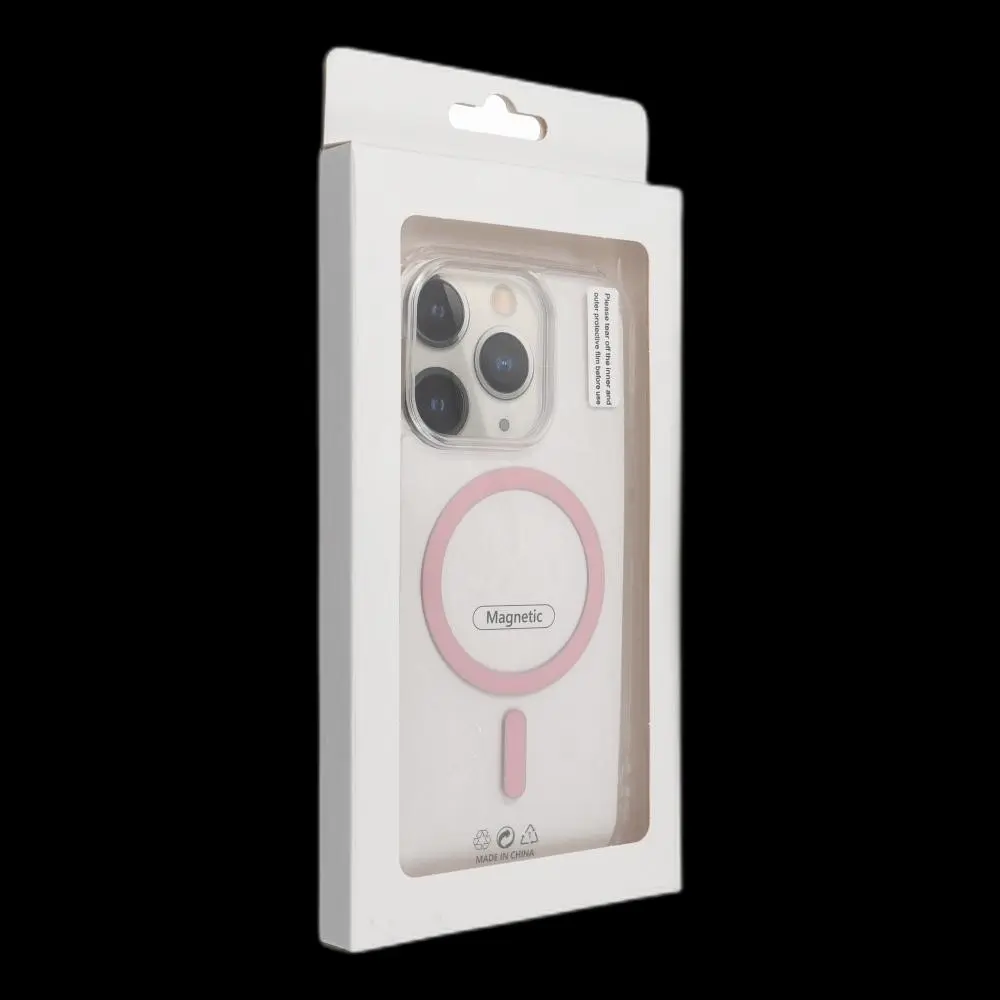 iPhone 13 MINI Drop Glue Colorful Ring Mag Cover - MagSafe kompatibel - Rosa – Bild 4