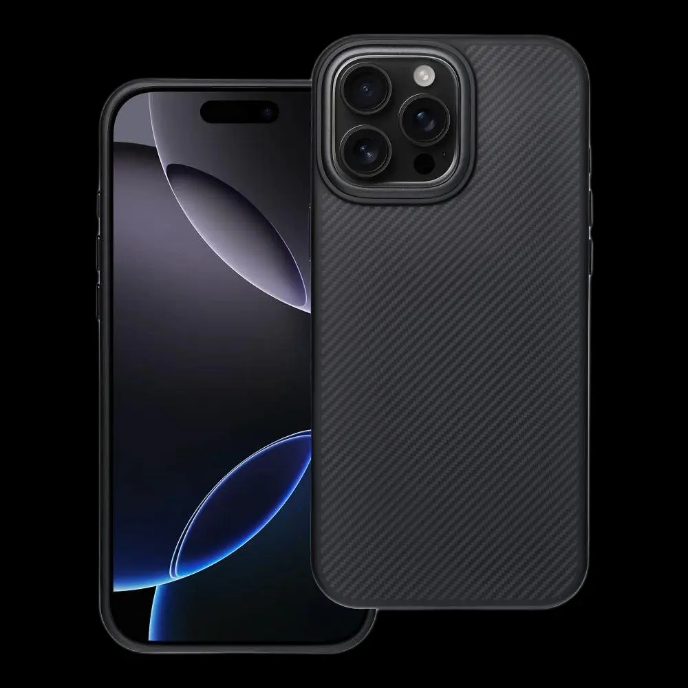 iPhone 16 Pro Max Carbon Elite Mag Cover - Schwarz