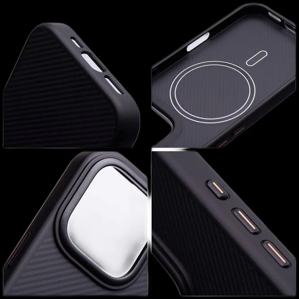 iPhone 16 Pro Max Carbon Elite Mag Cover - Schwarz – Bild 5