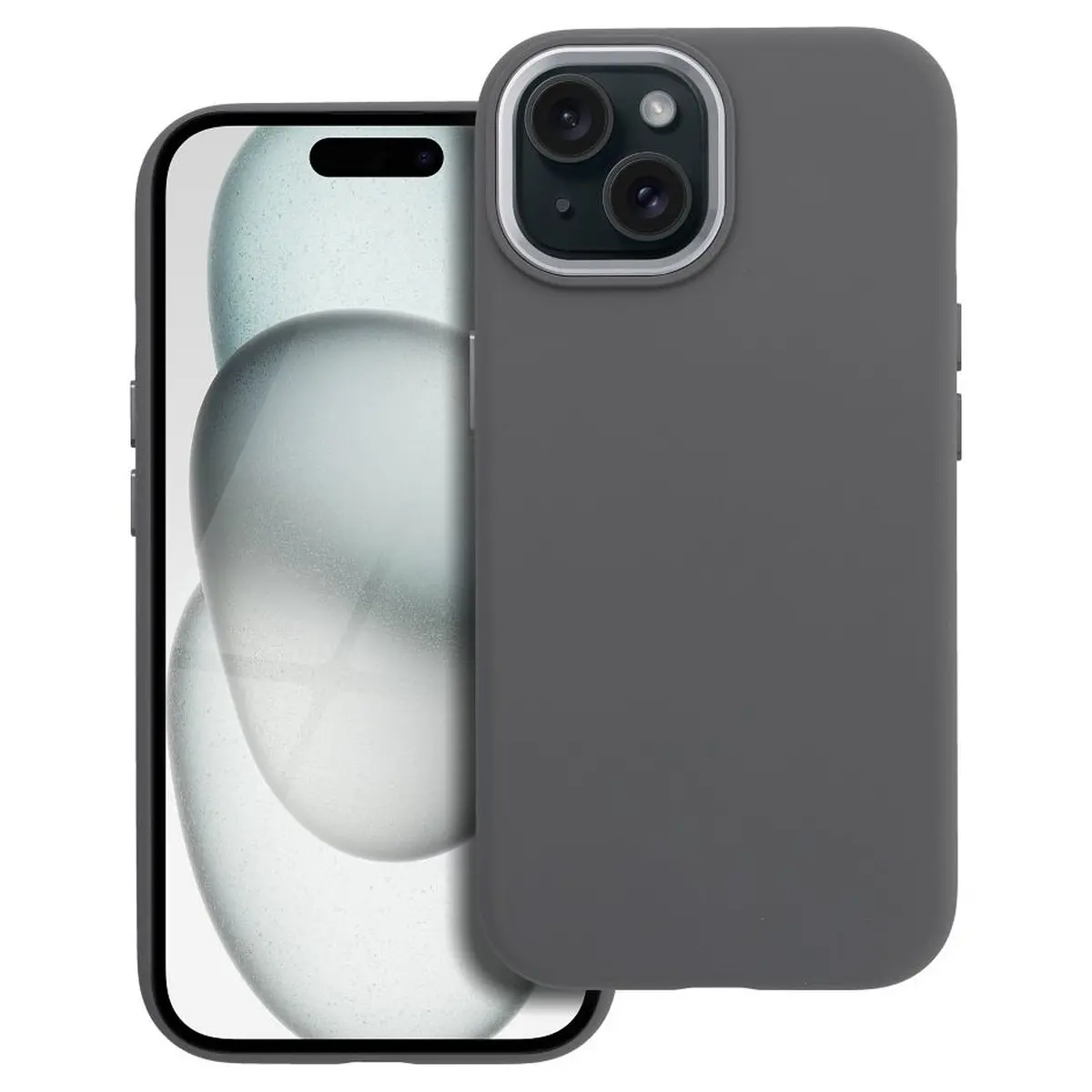 iPhone 15 Hülle Grau – Forcell Frame MagSafe