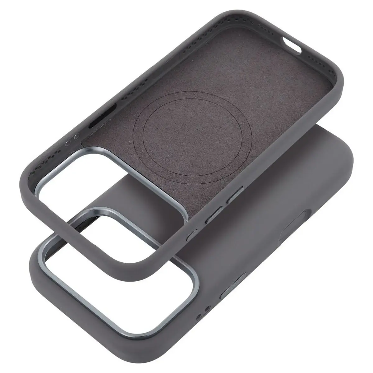 iPhone 15 Hülle Grau – Forcell Frame MagSafe – Bild 3