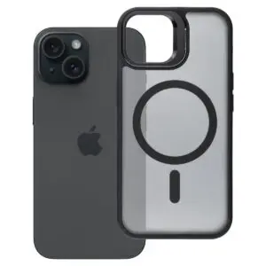 iPhone 15 Hülle Schwarz – Forcell Shadow Stand MagSafe