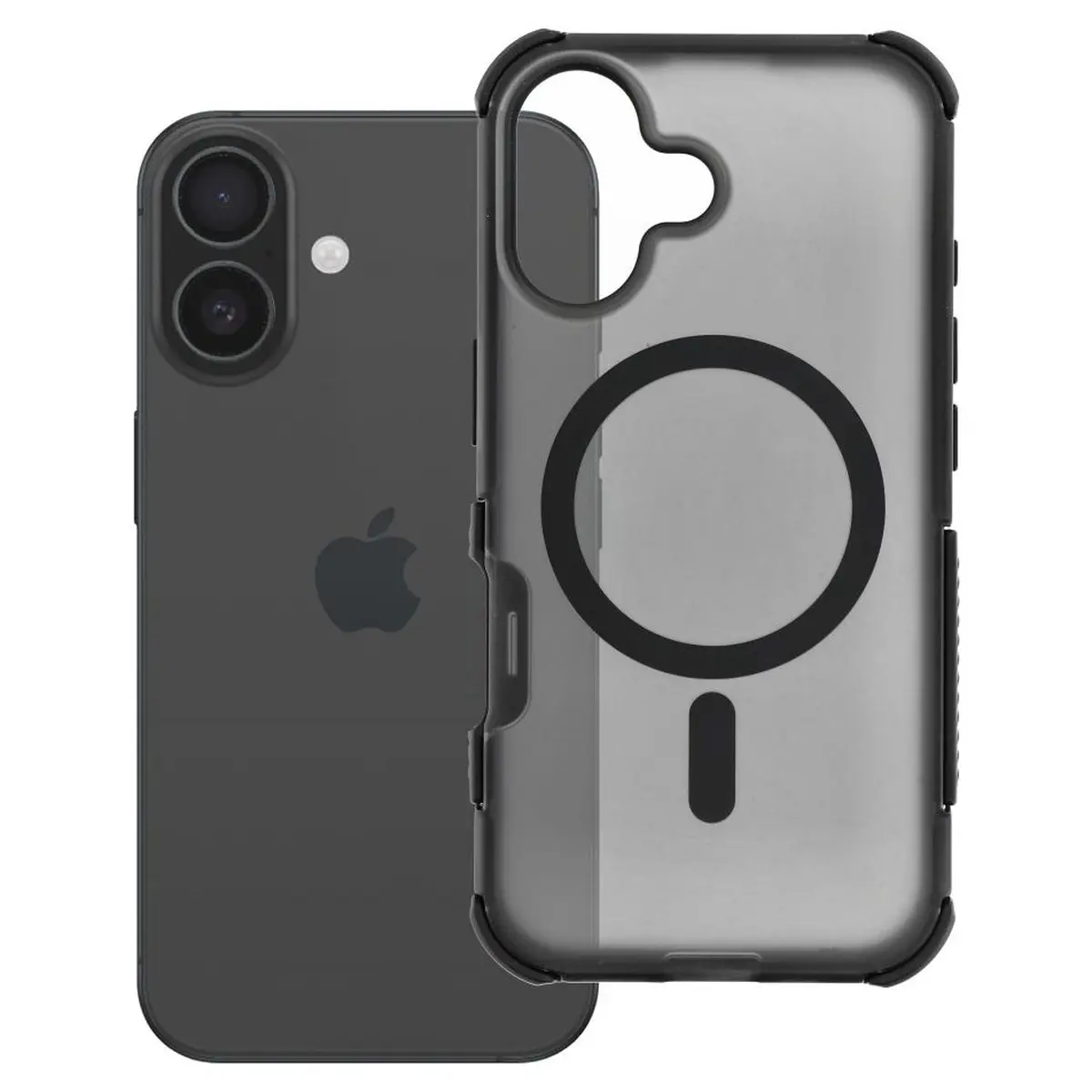 iPhone 16 Hülle Schwarz – Forcell BumperX MagSafe