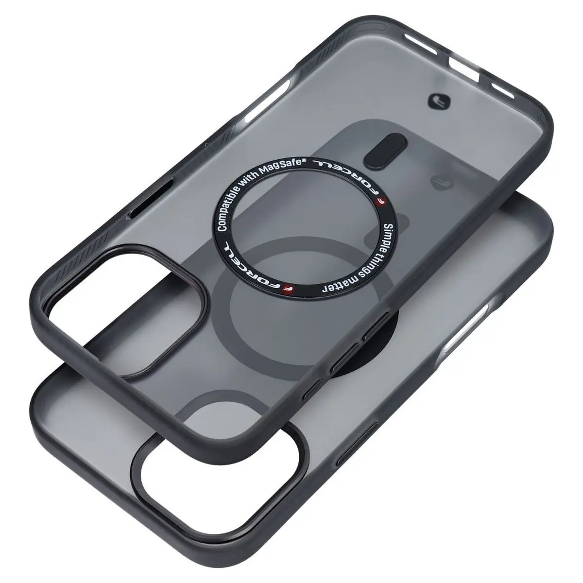 iPhone 16 Plus Hülle Rauchschwarz – Forcell Levels 4D MagSafe – Bild 2