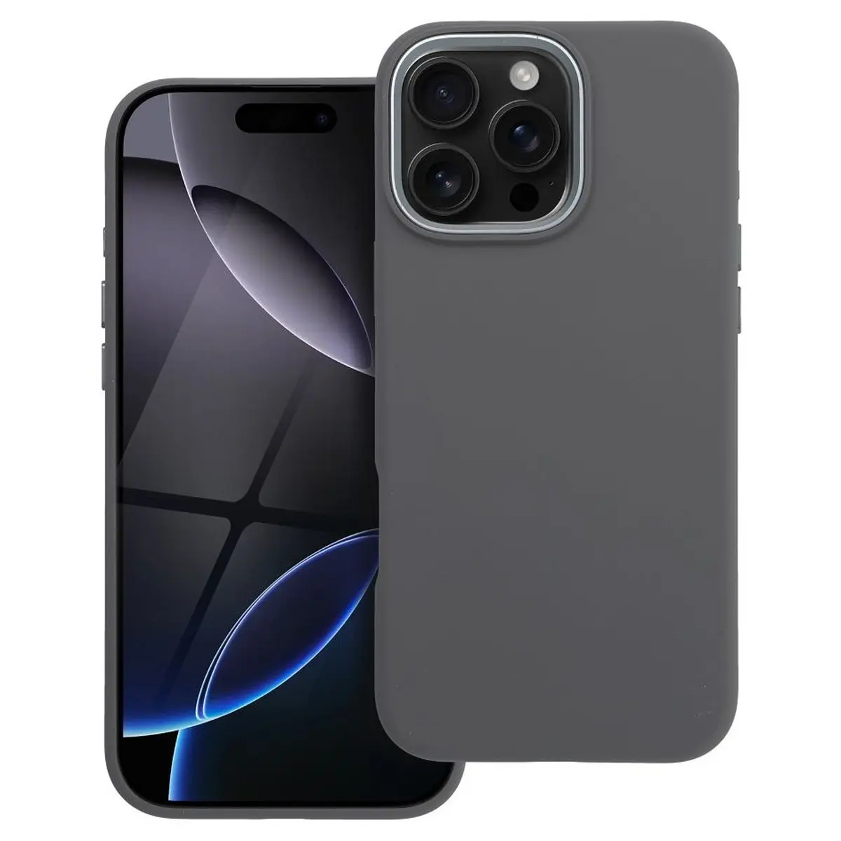 iPhone 16 Pro Max Hülle Grau – Forcell Frame MagSafe