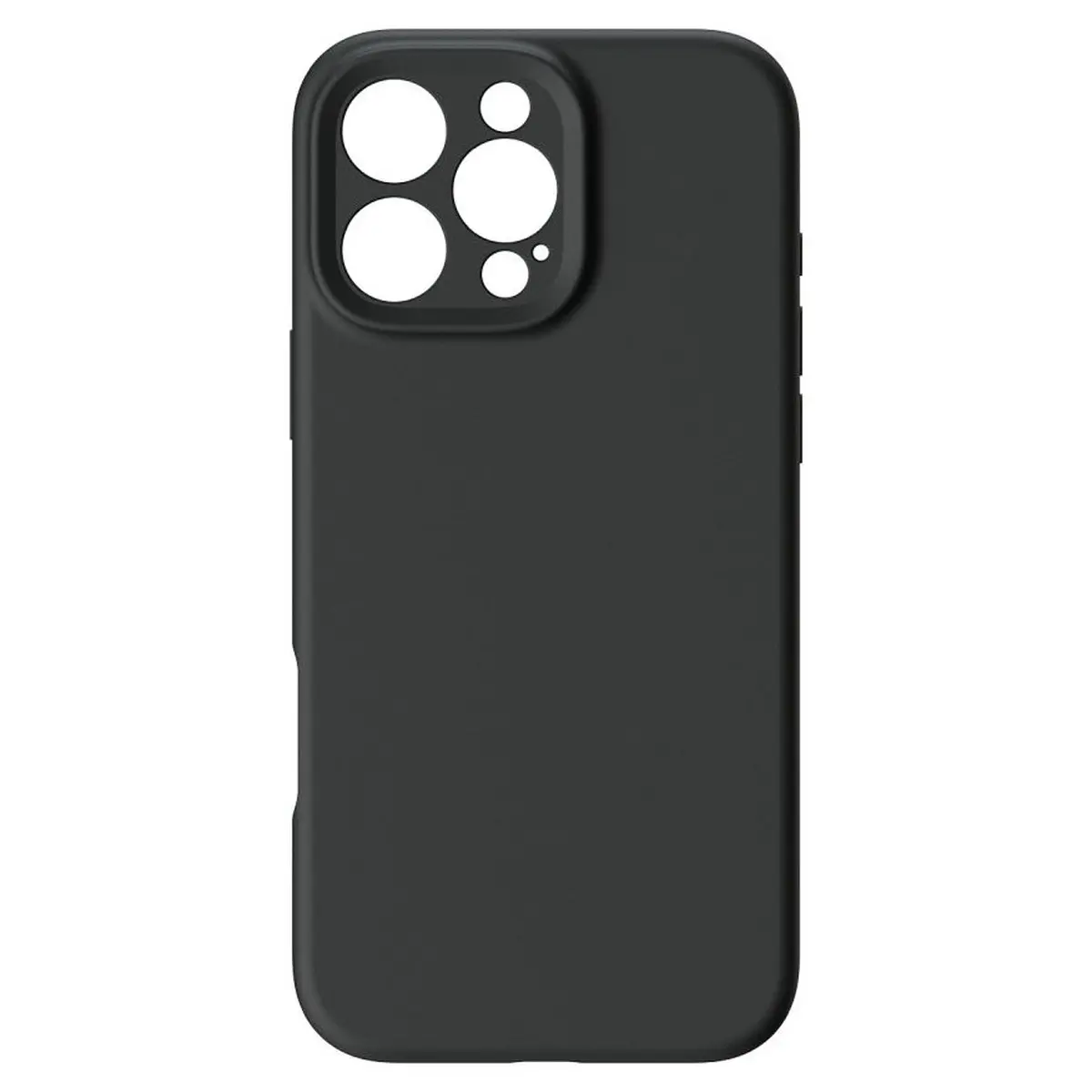 iPhone 16 Pro Max Hülle Schwarz – Forcell Rubber MagSafe
