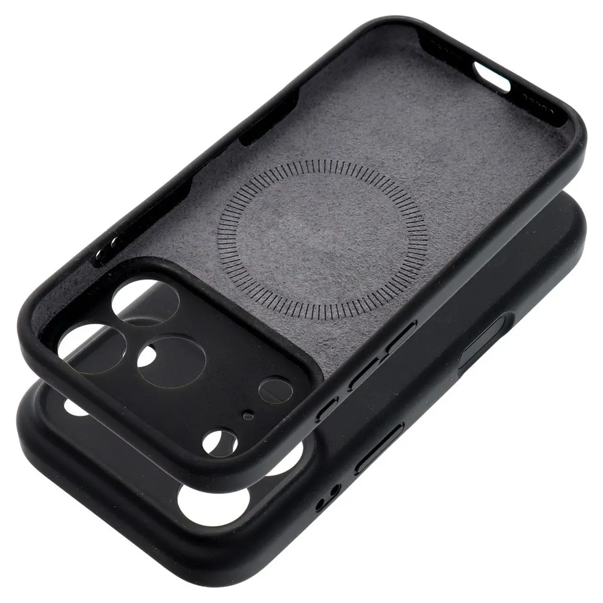 iPhone 16 Pro Max Hülle Schwarz – Forcell Rubber MagSafe – Bild 4