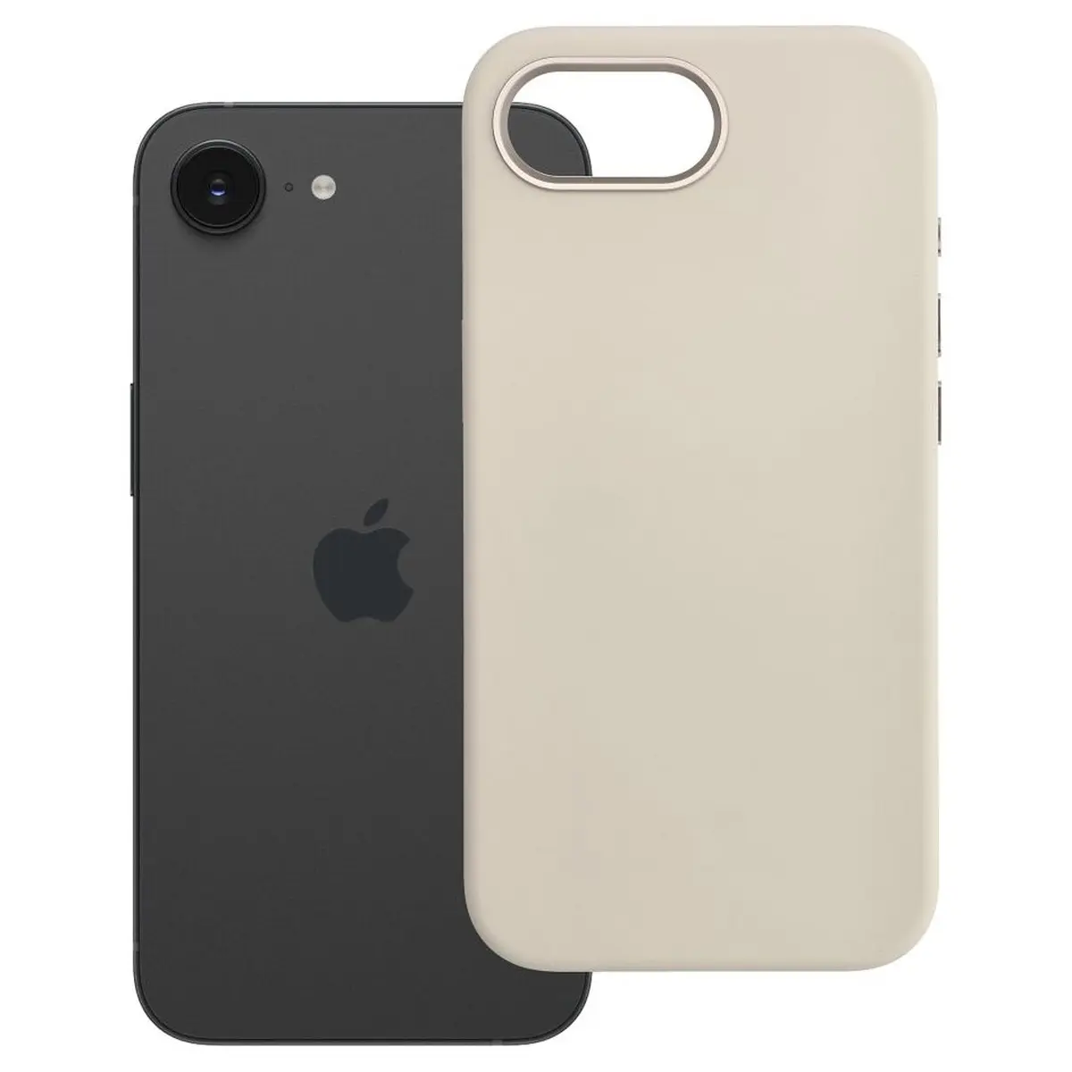 iPhone 17e/16e Hülle Antikweiß – Forcell Frame MagSafe