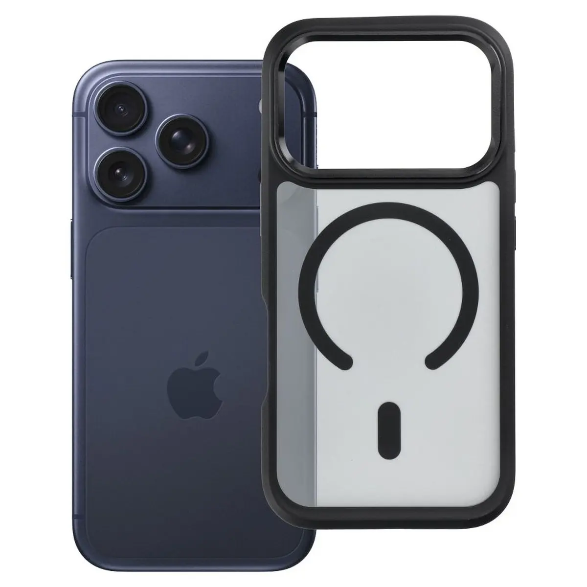 iPhone 18/17 Pro (flacher Kamerarand) Hülle Schwarz – Forcell Smoke Hybrid MagSafe 1 iPhone 18/17 Pro (flacher Kamerarand) Hülle Schwarz – Forcell Smoke Hybrid MagSafe