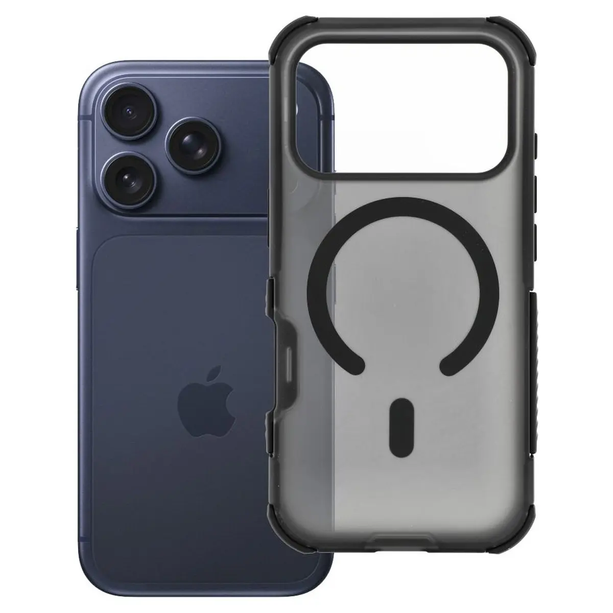 iPhone 18/17 Pro Hülle Schwarz – Forcell BumperX MagSafe
