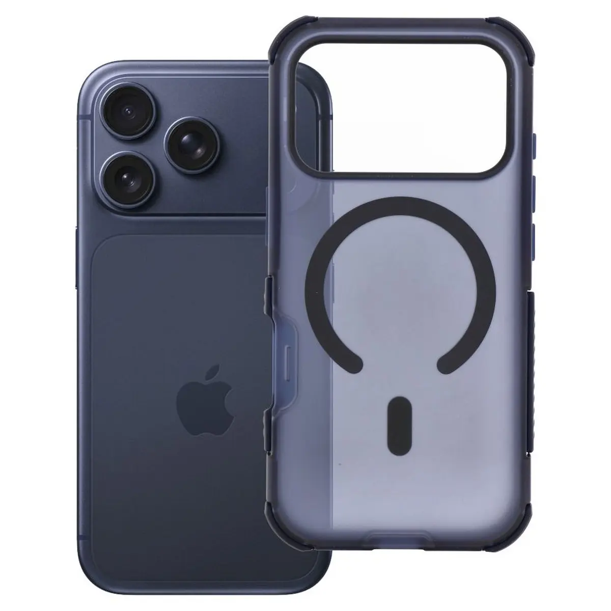 iPhone 18/17 Pro Hülle Marineblau – Forcell BumperX MagSafe