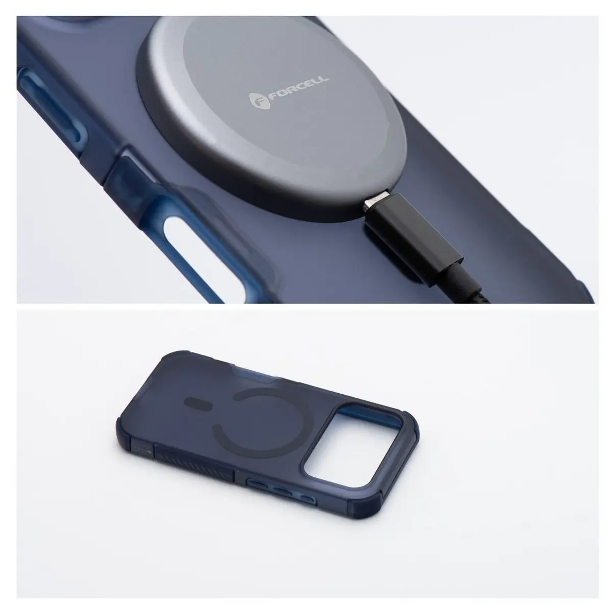 iPhone 18/17 Pro Hülle Marineblau – Forcell BumperX MagSafe – Bild 4
