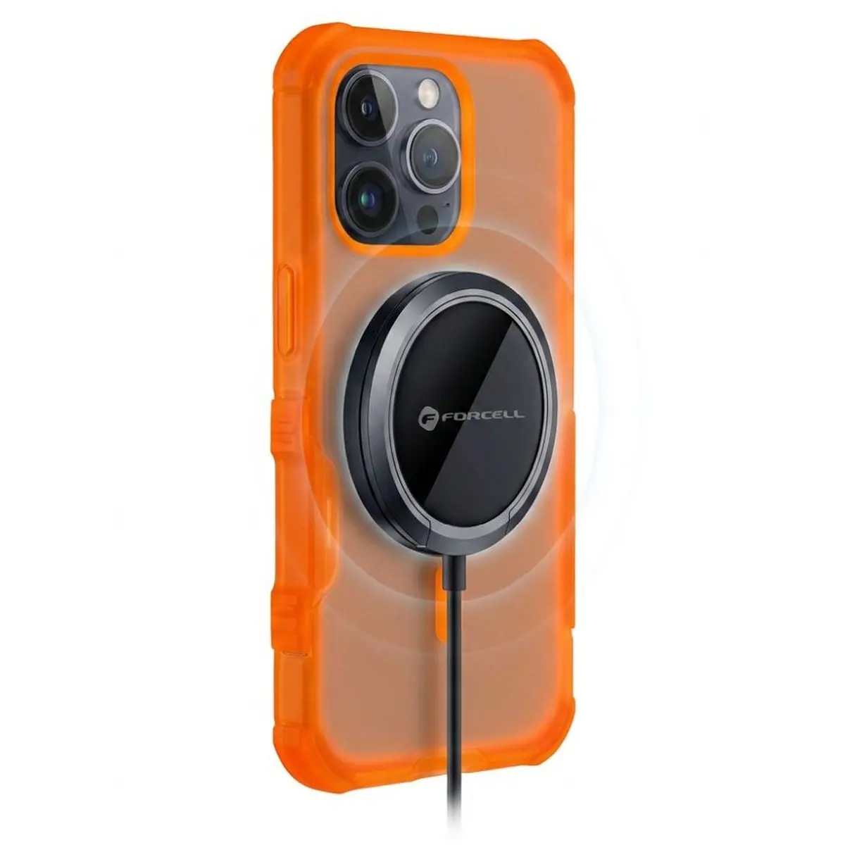 iPhone 18/17 Pro Hülle Orange – Forcell BumperX MagSafe – Bild 3