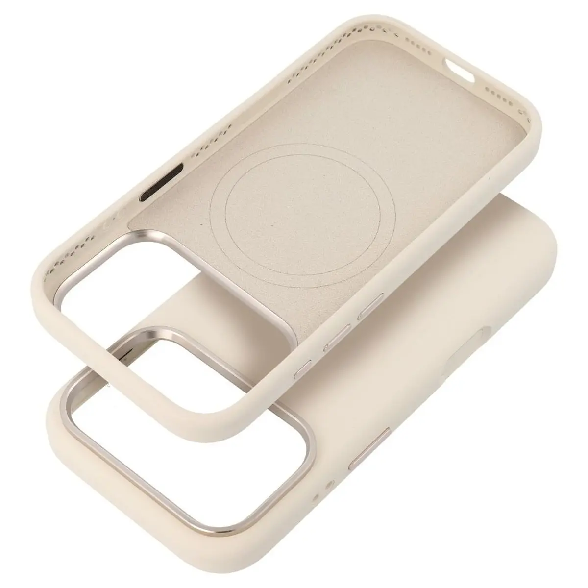 iPhone 18/17 Pro Hülle Antikweiß – Forcell Frame MagSafe – Bild 4