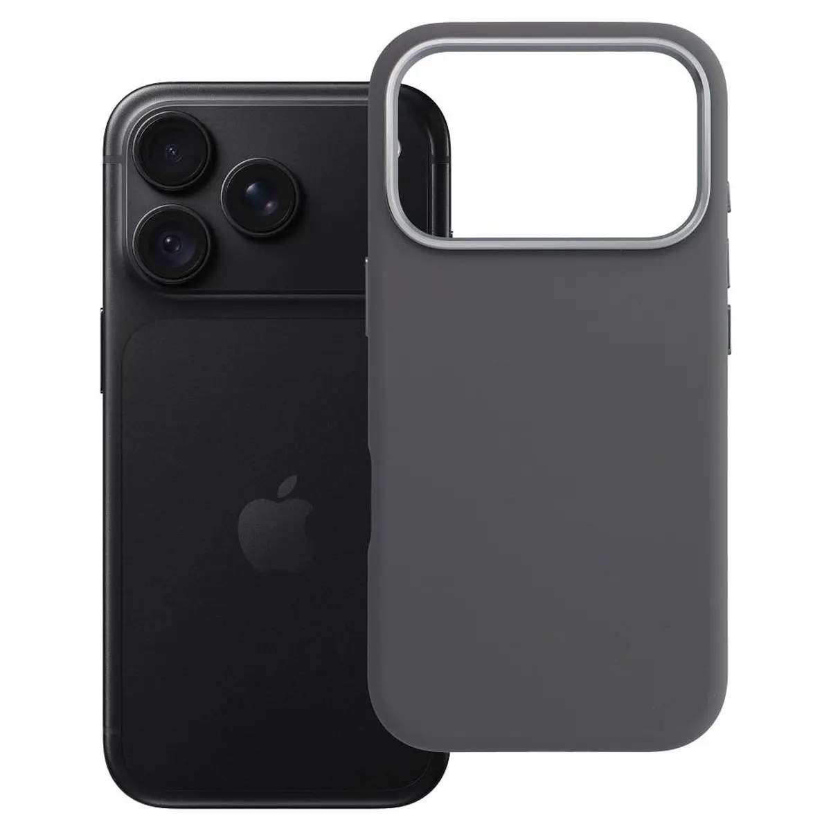 iPhone 18/17 Pro Hülle Grau – Forcell Frame MagSafe