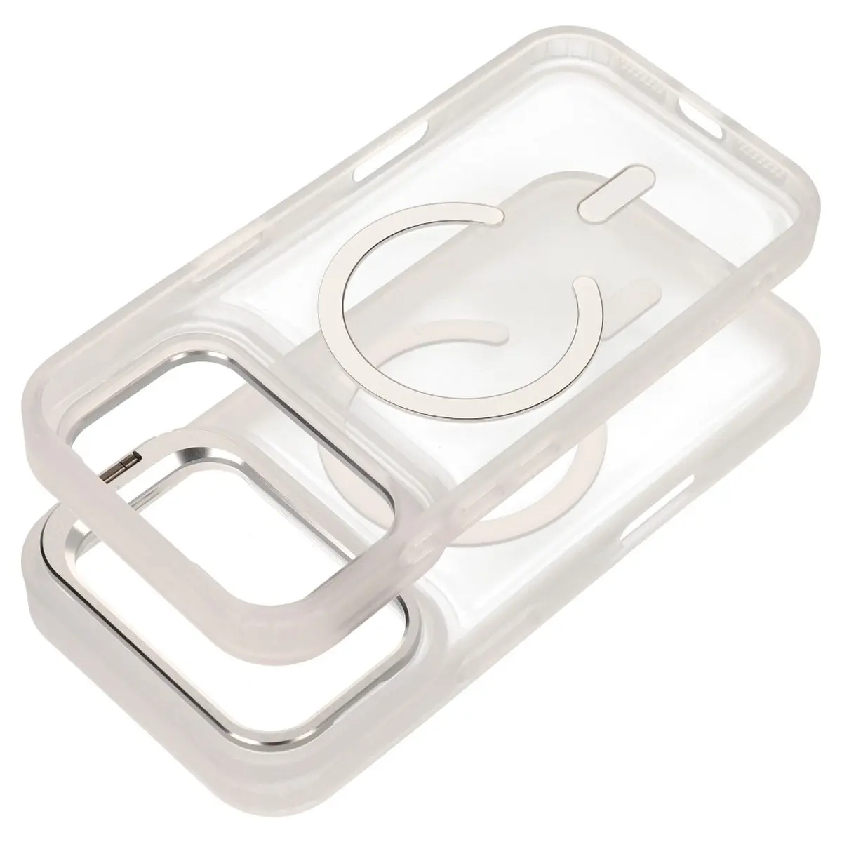 iPhone 18/17 Pro Hülle Silber – Forcell Shadow Stand MagSafe – Bild 2