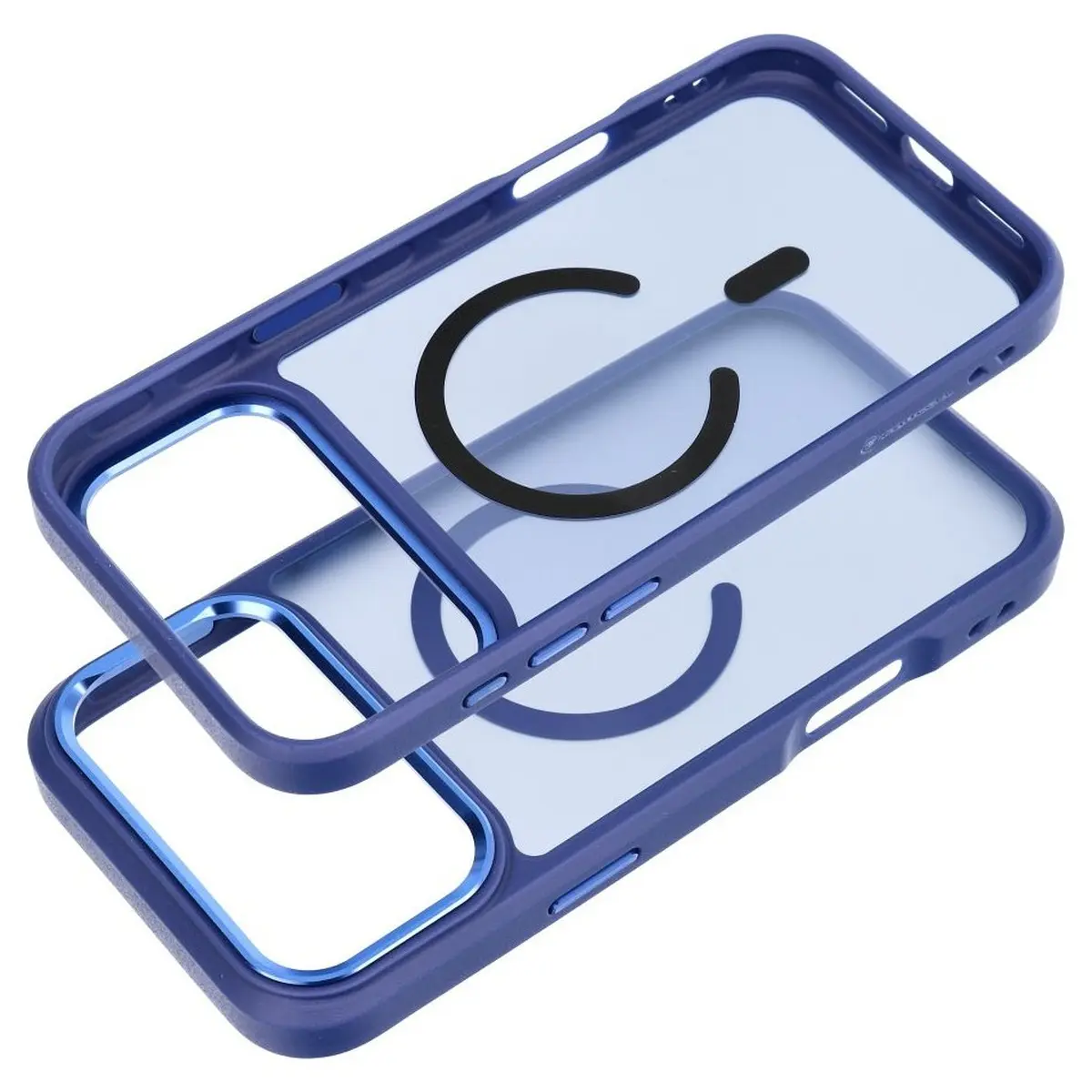 iPhone 18/17 Pro Hülle Marineblau – Forcell Smoke Hybrid MagSafe – Bild 2
