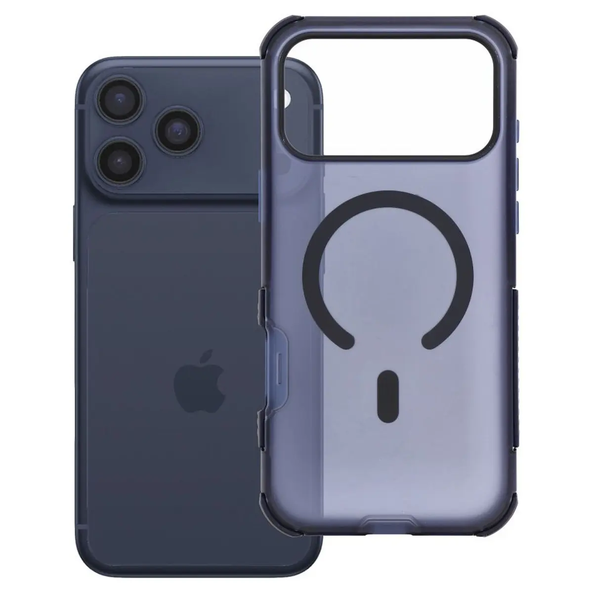 iPhone 18/17 Pro Max Hülle Marineblau – Forcell BumperX MagSafe