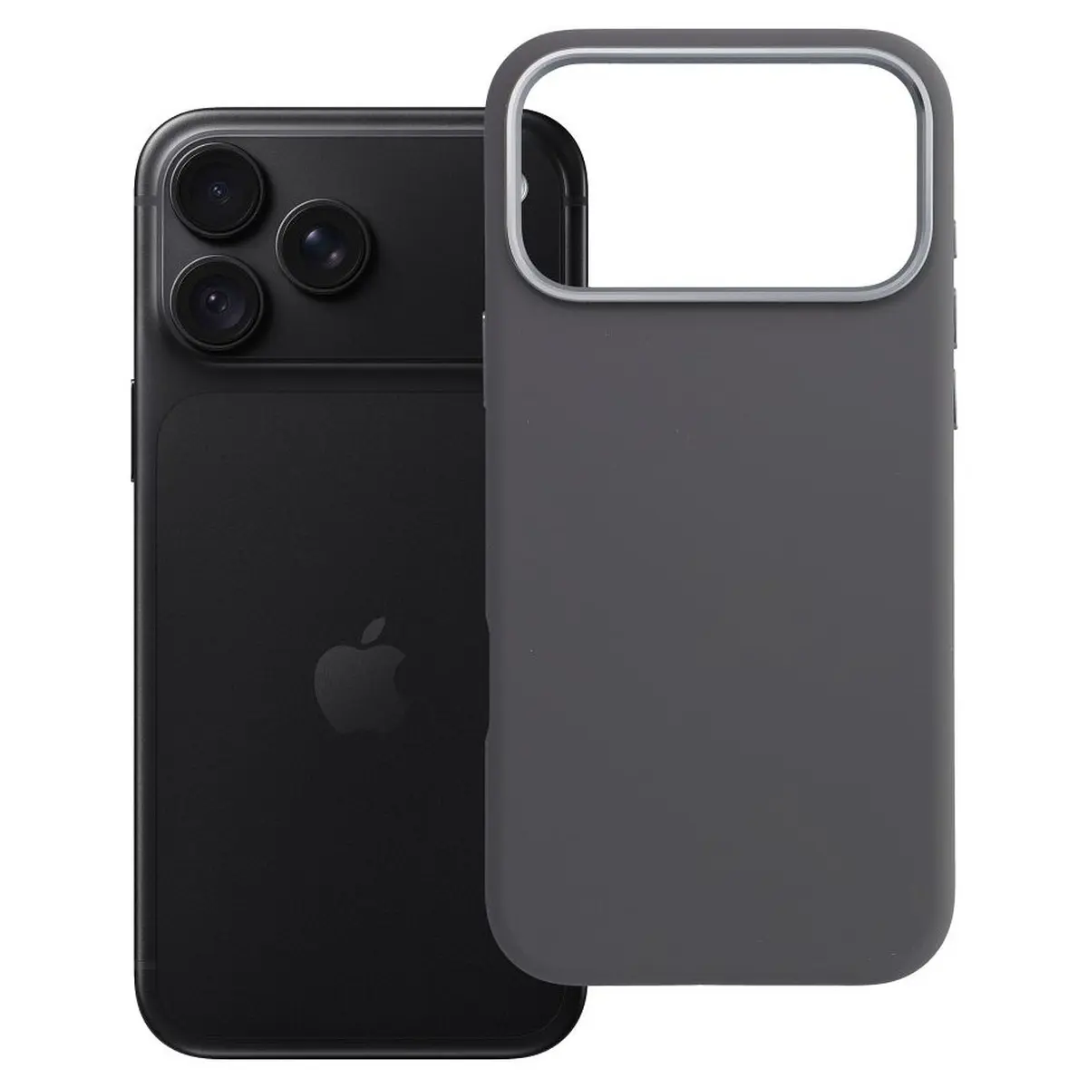 iPhone 18/17 Pro Max Hülle Grau – Forcell Frame MagSafe