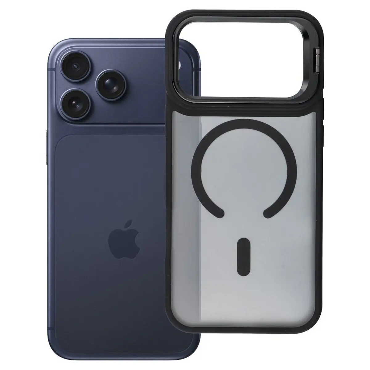 iPhone 18/17 Pro Max Hülle Schwarz – Forcell Shadow Stand MagSafe
