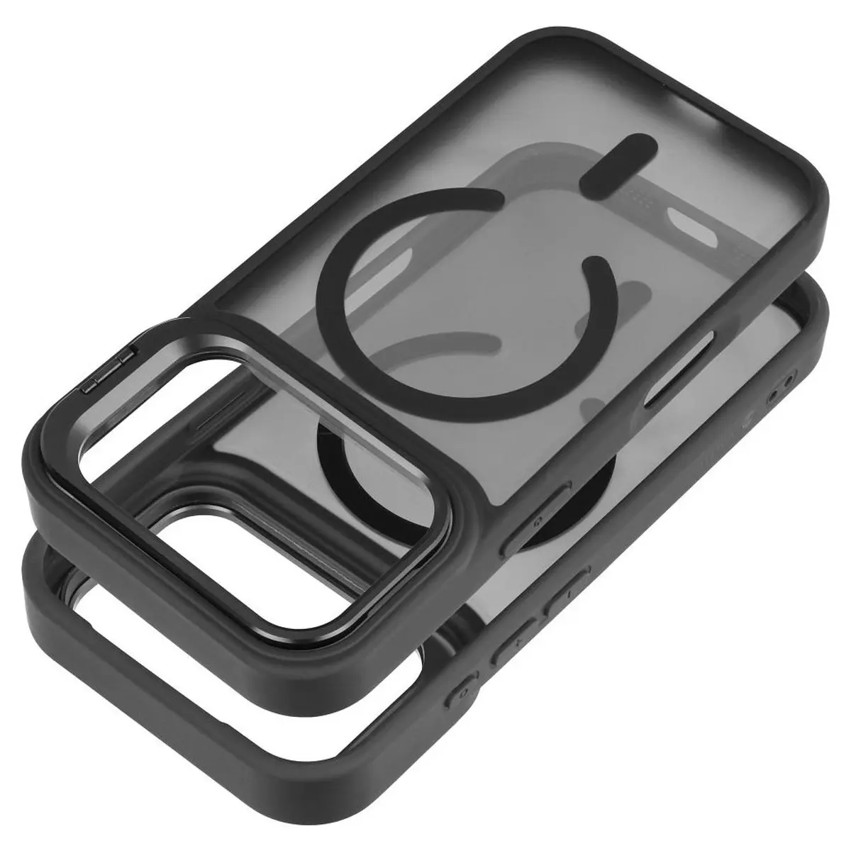 iPhone 18/17 Pro Max Hülle Schwarz – Forcell Shadow Stand MagSafe – Bild 3