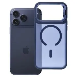 iPhone 18/17 Pro Max Hülle Marineblau – Forcell Shadow Stand MagSafe