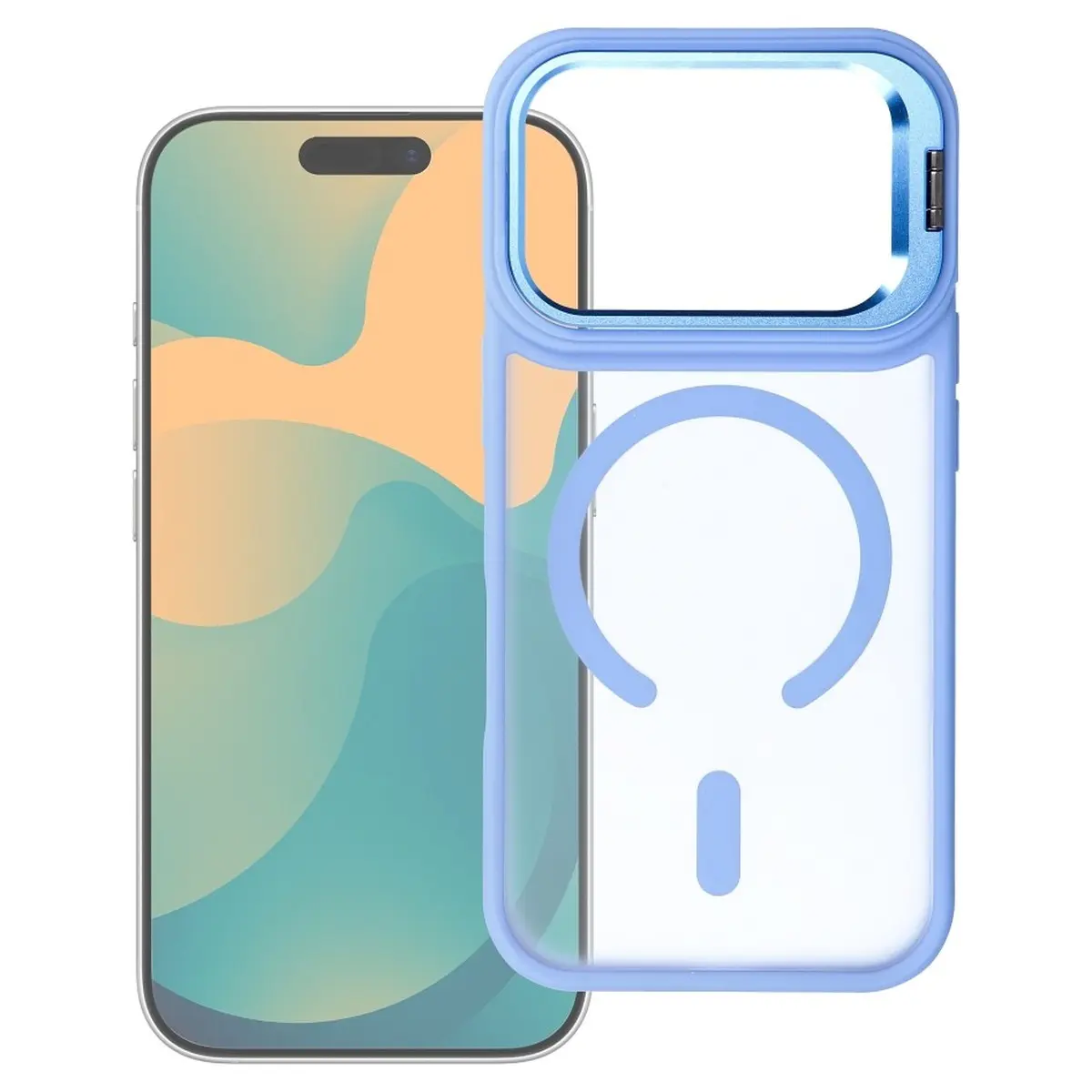 iPhone 18/17 Pro Max Hülle Hellblau – Forcell Shadow Stand MagSafe