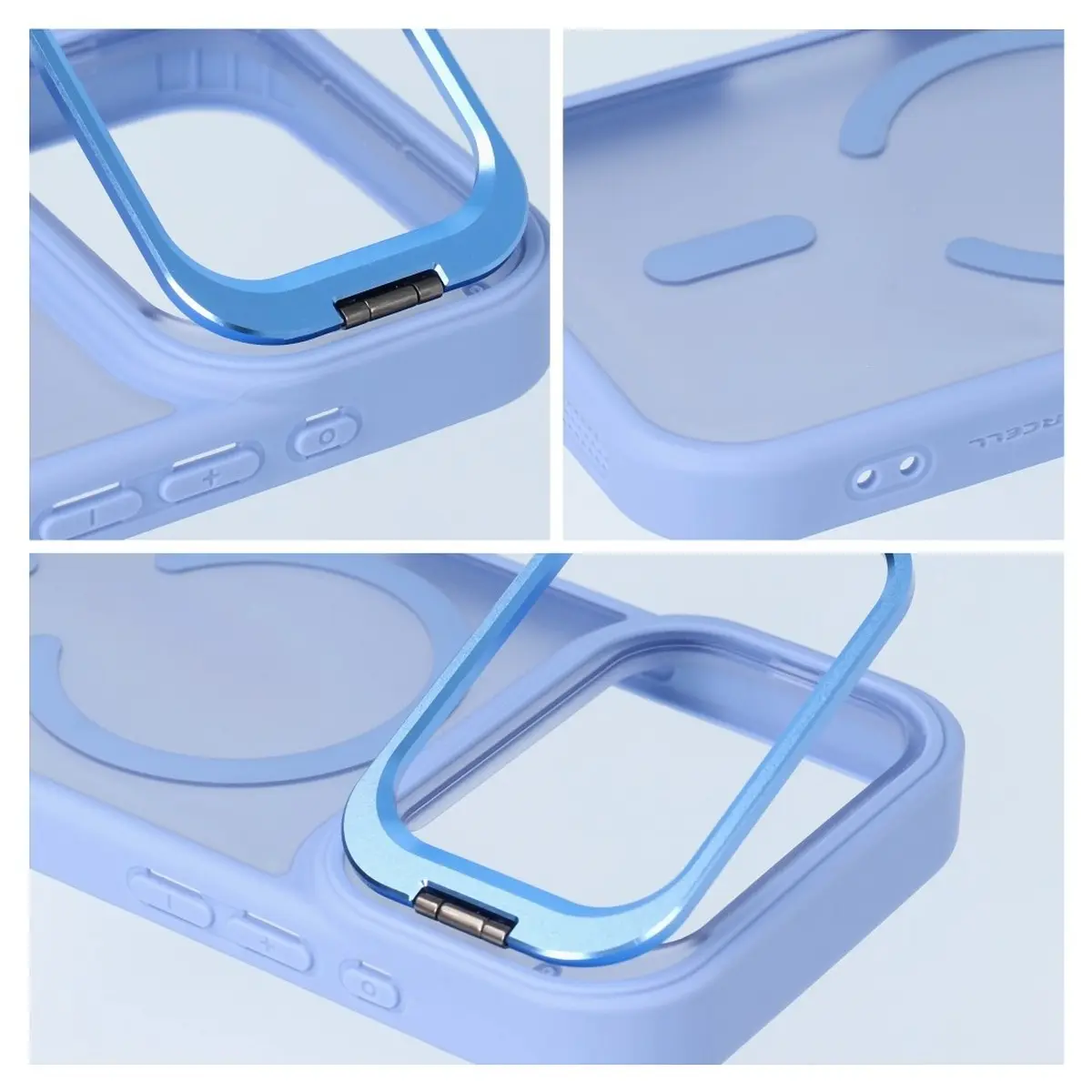 iPhone 18/17 Pro Max Hülle Hellblau – Forcell Shadow Stand MagSafe – Bild 5