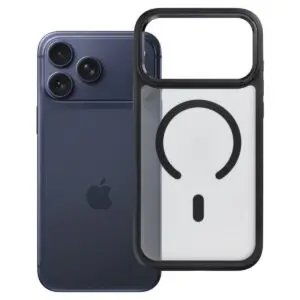 iPhone 18/17 Pro Max Hülle Schwarz – Forcell Smoke Hybrid MagSafe
