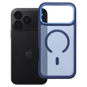 iPhone 18/17 Pro Max Hülle Marineblau – Forcell Smoke Hybrid MagSafe