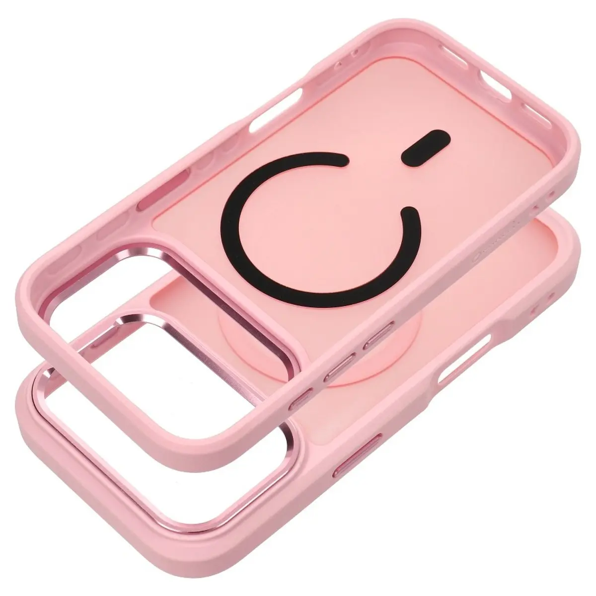 iPhone 18/17 Pro Max Hülle Rosa – Forcell Smoke Hybrid MagSafe – Bild 2