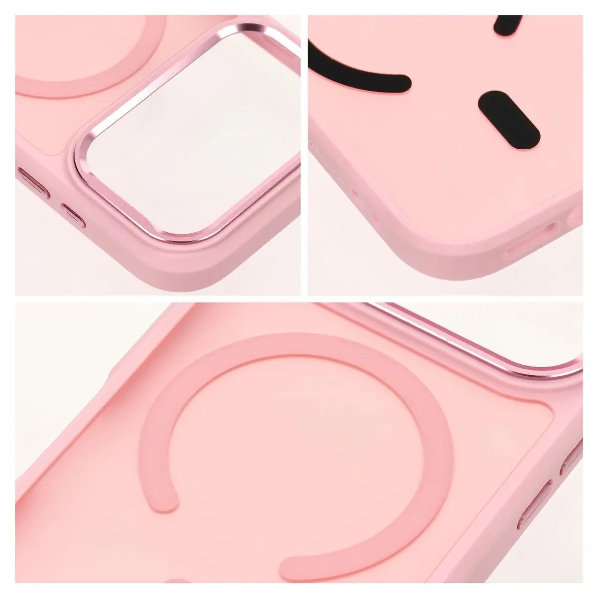 iPhone 18/17 Pro Max Hülle Rosa – Forcell Smoke Hybrid MagSafe – Bild 5