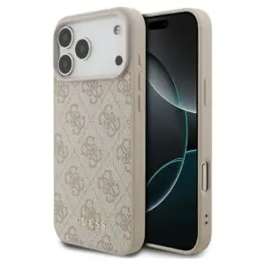 iPhone 17 Pro Max Hülle Rosa – GUESS PU 4G Classic