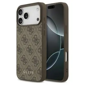 iPhone 17 Pro Max Hülle Braun – GUESS PU 4G Classic